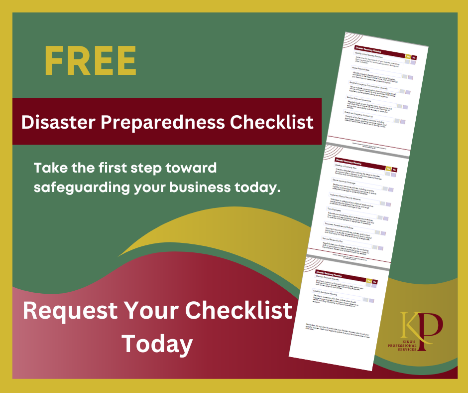 Disaster Recovery Checklist offer